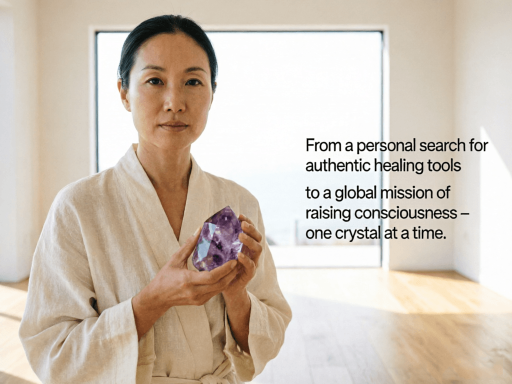 Our Story Staff holding display