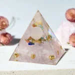 Crystaluck Metatron's Cube with 7 Chakra Crystal Orgone Pyramid
