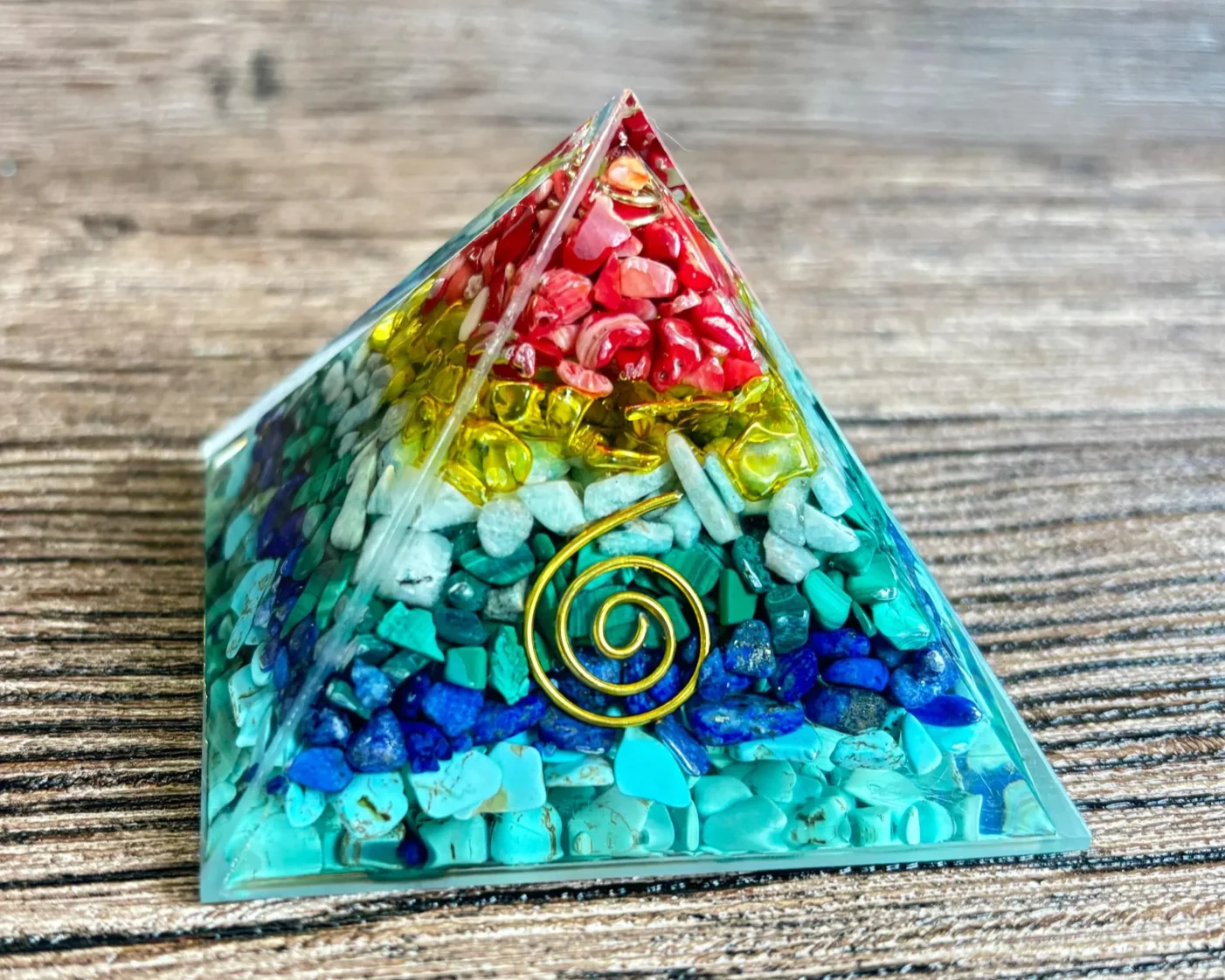 Crystaluck Crystaluck Chakra Orgonite Pyr 10