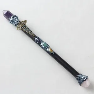 Crystaluck Amethyst Torch-shaped Crystal Wands for reiki, meditation and energy work