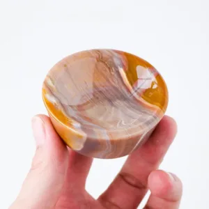 Crystaluck Cherry Blossom Agate Sardonyx Crystal Bowl for meditation, energy healing and home decor