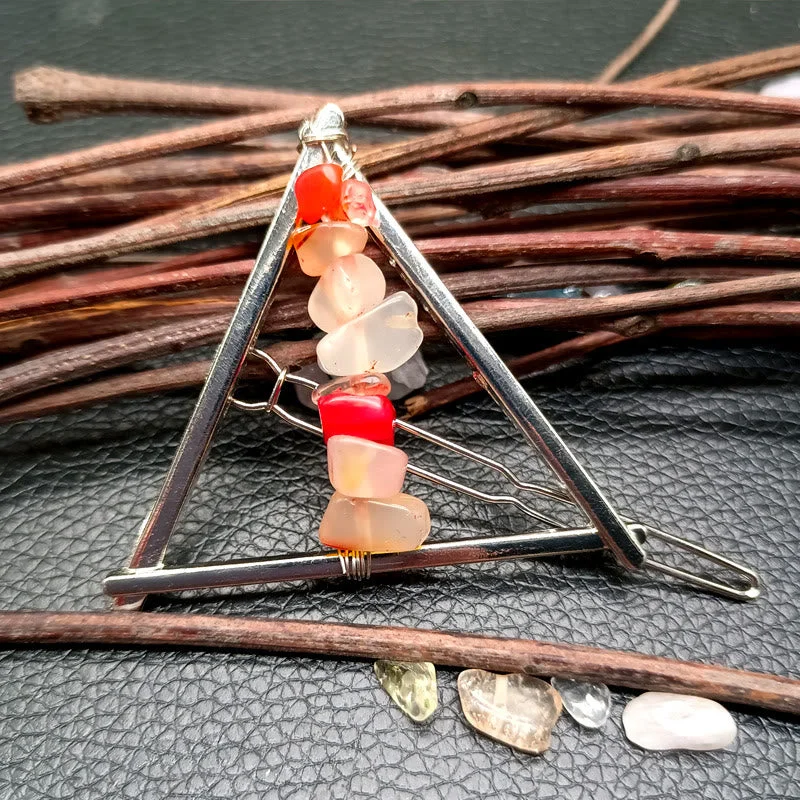 Crystaluck Crystal Triangle Gravel Geometric Hair Ac 02 Crystaluck Crystal Triangle Gravel Geometric Hair Accessories Comb Hairpin for hair styling, daily wear and gift giving