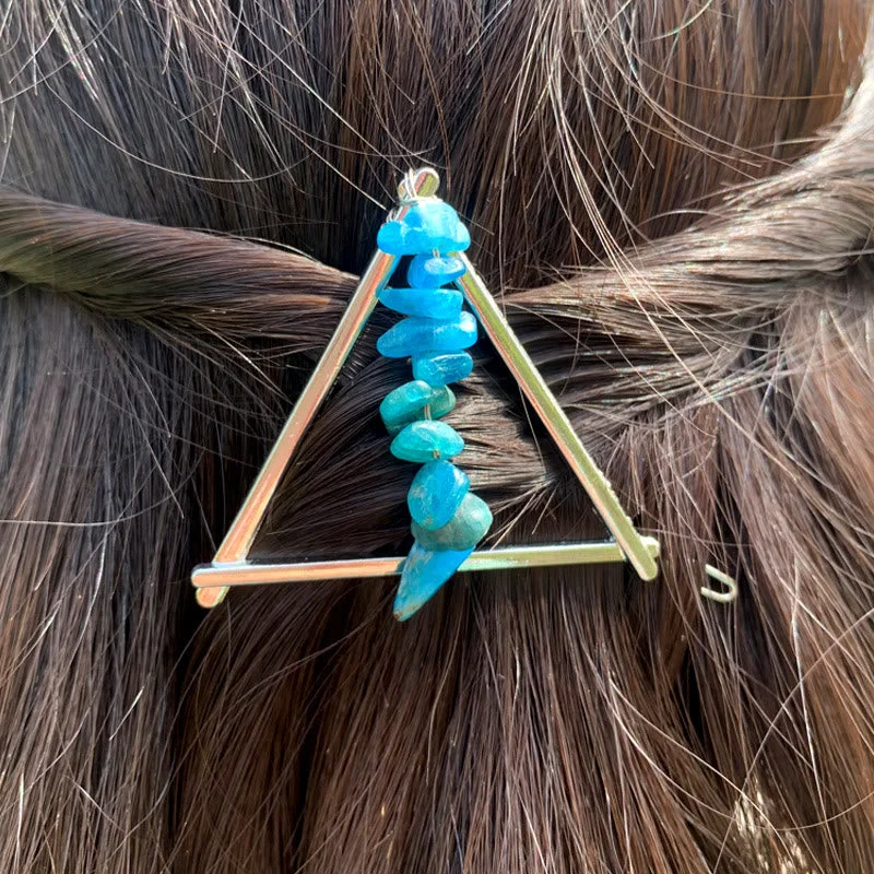 Crystaluck Crystal Triangle Gravel Geometric Hair Ac 16 Crystaluck Crystal Triangle Gravel Geometric Hair Accessories Comb Hairpin for hair styling, daily wear and gift giving