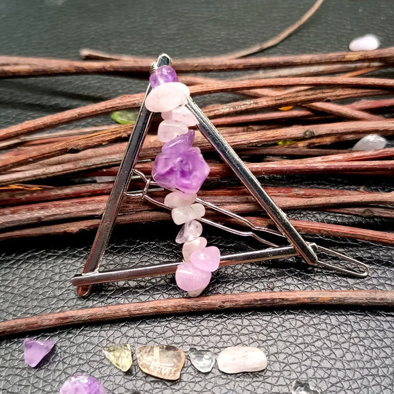Crystaluck Crystal Triangle Gravel Geometric Hair Ac 20 Crystaluck Crystal Triangle Gravel Geometric Hair Accessories Comb Hairpin for hair styling, daily wear and gift giving