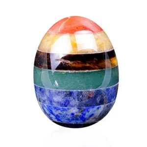 Crystaluck Easter Chakra Creative Spirit Crystal Egg for meditation, reiki and palm holding