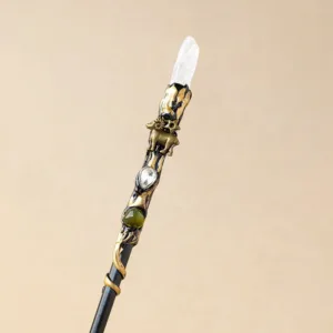 Crystaluck Natural Clear Crystal 12 Constellation Magic Crystal Wands for reiki, meditation and energy work