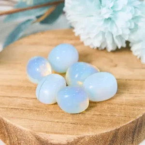 Crystaluck Polished Opal Gem Tumbled Stone Set for pocket carry, meditation and gift giving