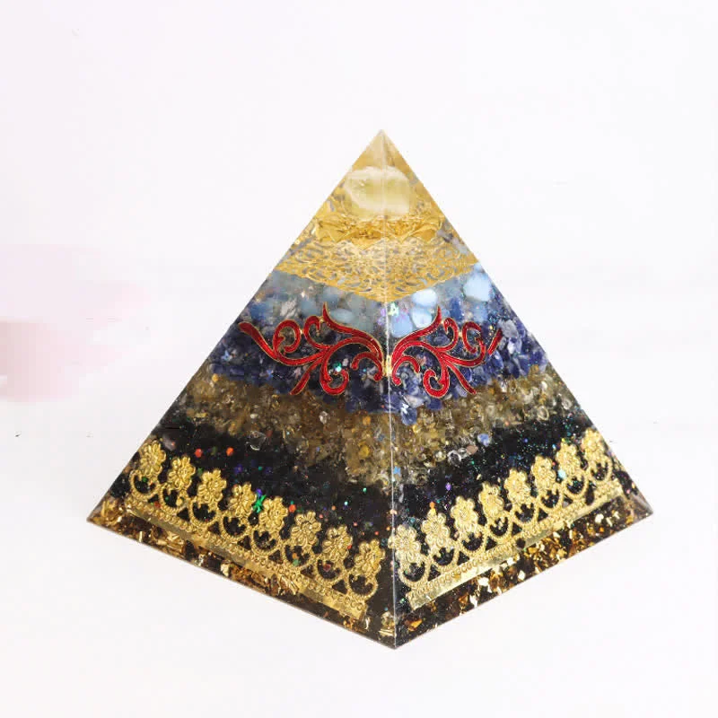 Orgone 86f82f1ac7b0 Crystaluck 15cm Natural Crystal Orgone Pyramid for energy balancing, meditation and home decor