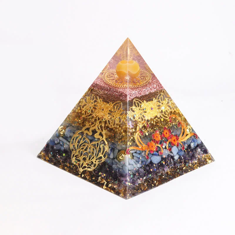 Orgone F1376e234b5b Crystaluck 15cm Natural Crystal Orgone Pyramid for energy balancing, meditation and home decor
